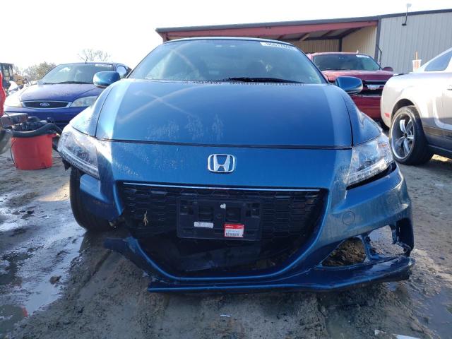 JHMZF1D64ES000720 - 2014 HONDA CR-Z EX BLUE photo 5