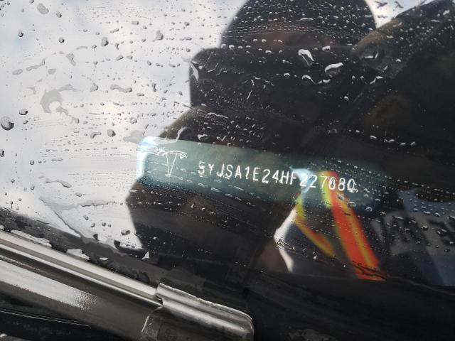 5YJSA1E24HF227680 - 2017 TESLA MODEL S Սև լուսանկար 12