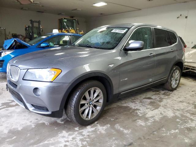 5UXWX9C55E0D25026 - 2014 BMW X3 XDRIVE28I GRAY photo 1