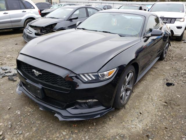 1FA6P8AM4F5405009 - 2015 FORD MUSTANG BLACK photo 2