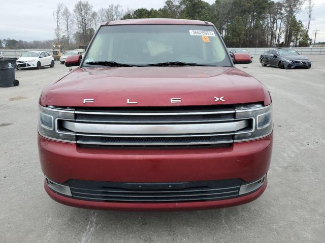 2FMGK5D85EBD22379 - 2014 FORD FLEX LIMITED RED photo 5