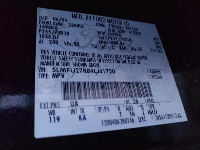 5LMFU27R84LJ41720 - 2004 LINCOLN NAVIGATOR 黑色 照片 13