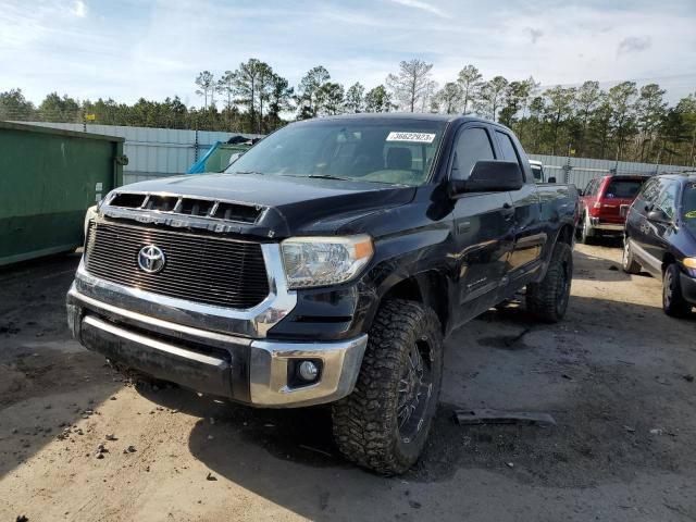 5TFRY5F11EX162182 - 2014 TOYOTA TUNDRA DOUBLE CAB SR/SR5 BLACK photo 1
