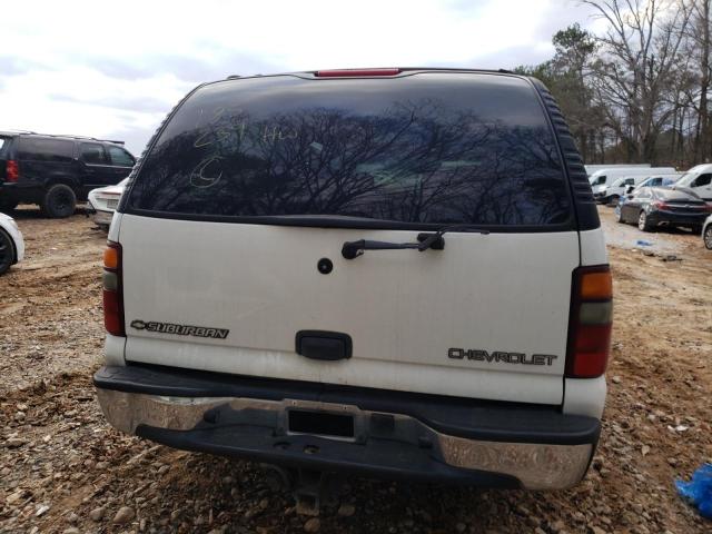 1GNEC16Z72J185239 - 2002 CHEVROLET SUBURBAN C1500 WHITE photo 6