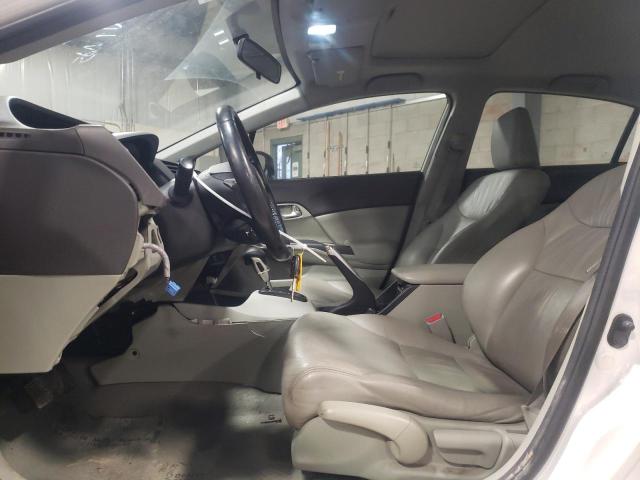 19XFB2F92CE308949 - 2012 HONDA CIVIC EXL WHITE photo 7