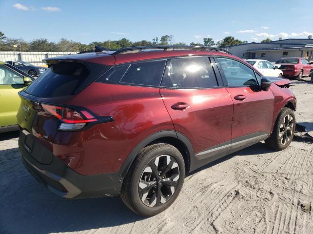 5XYK6CAF8PG057580 - 2023 KIA SPORTAGE X LINE BURGUNDY photo 3