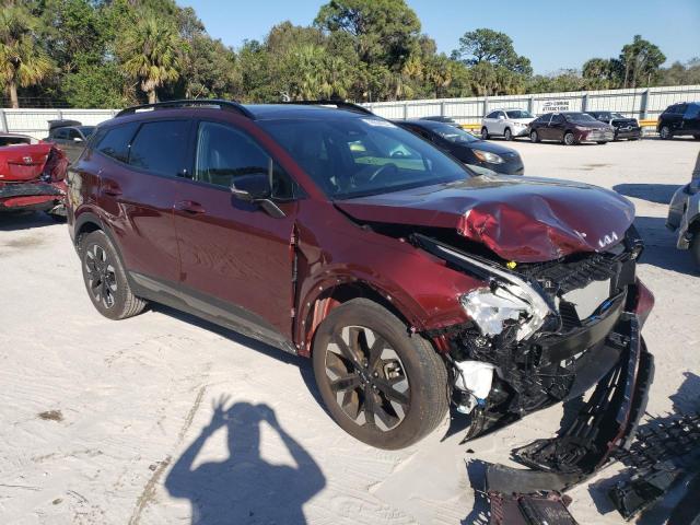 5XYK6CAF8PG057580 - 2023 KIA SPORTAGE X LINE BURGUNDY photo 4