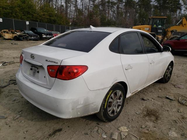 KMHDU4AD3AU848880 - 2010 HYUNDAI ELANTRA BLUE WHITE photo 3