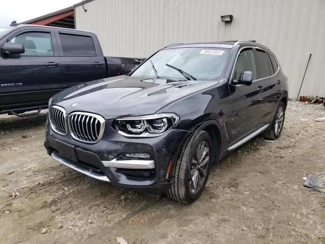 5UXTR9C53JLD72805 - 2018 BMW X3 XDRIVE30I GRAY photo 1