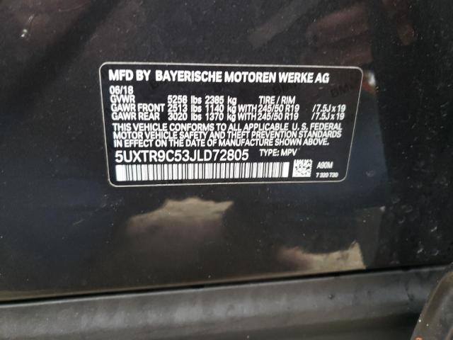 5UXTR9C53JLD72805 - 2018 BMW X3 XDRIVE30I Grau Foto 13