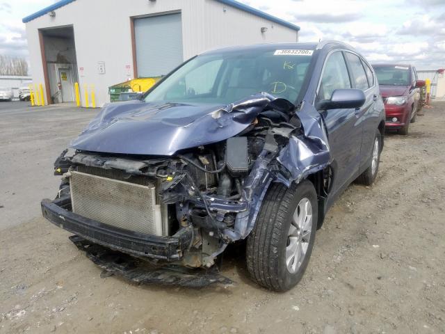 2HKRM4H74EH667569 - 2014 HONDA CR-V EXL  photo 2