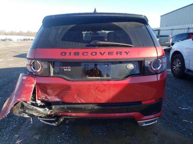 SALCR2FX3KH829466 - 2019 LAND ROVER DISCOVERY HSE RED photo 6