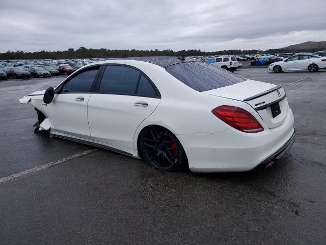 WDDUG7JBXHA318855 - 2017 MERCEDES-BENZ S 63 AMG WHITE photo 2