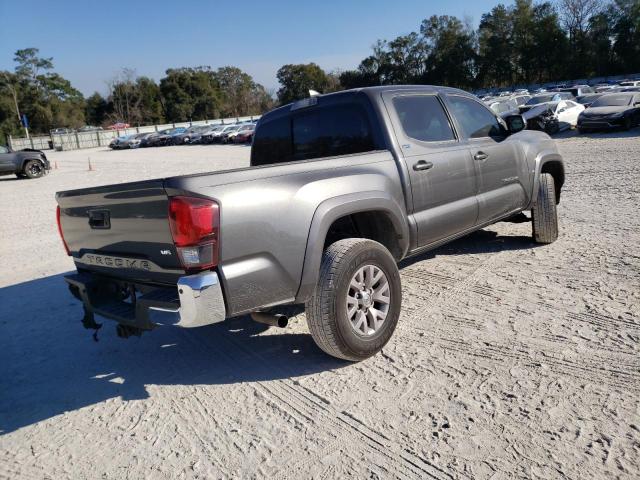 3TMAZ5CN5JM062443 - 2018 TOYOTA TACOMA DOUBLE CAB GRAY photo 3