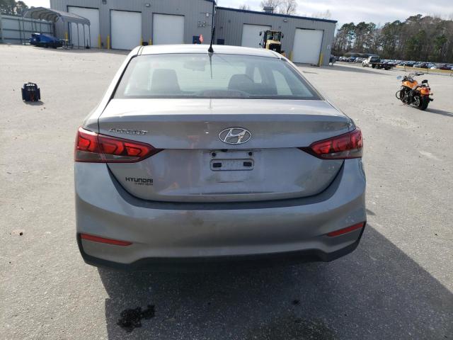 3KPC24A67NE168329 - 2022 HYUNDAI ACCENT SE SILVER photo 6