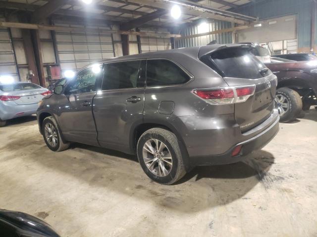 5TDBKRFH2GS305480 - 2016 TOYOTA HIGHLANDER LE GRAY photo 2