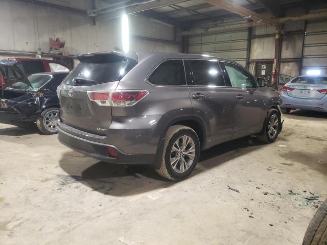 5TDBKRFH2GS305480 - 2016 TOYOTA HIGHLANDER LE GRAY photo 3