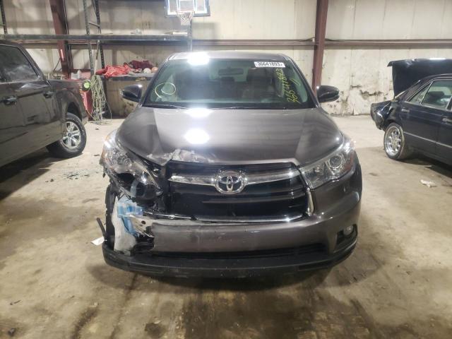 5TDBKRFH2GS305480 - 2016 TOYOTA HIGHLANDER LE GRAY photo 5