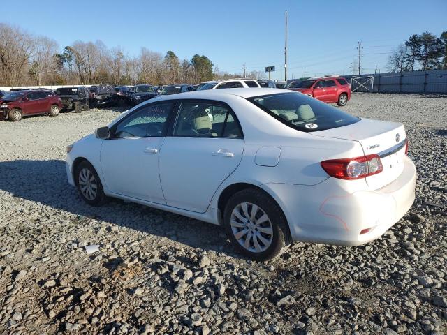 2T1BU4EE8DC103350 - 2013 TOYOTA COROLLA BASE WHITE photo 2