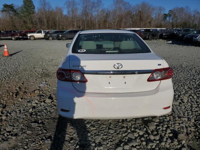 2T1BU4EE8DC103350 - 2013 TOYOTA COROLLA BASE WHITE photo 6
