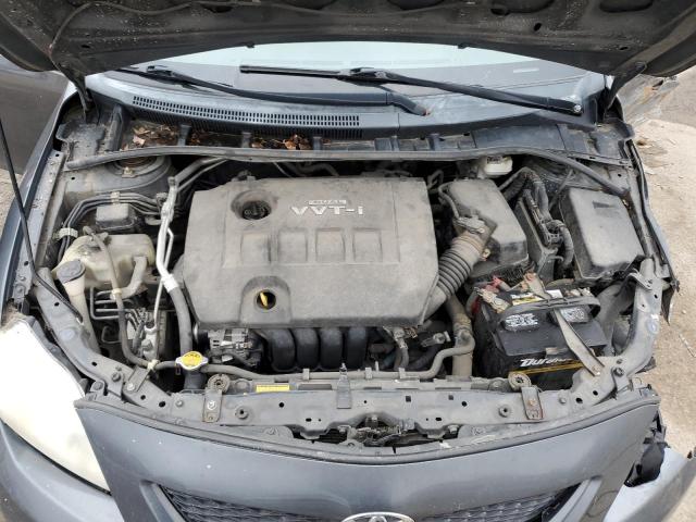 2T1BU4EE4AC322365 - 2010 TOYOTA COROLLA BASE GRAY photo 11