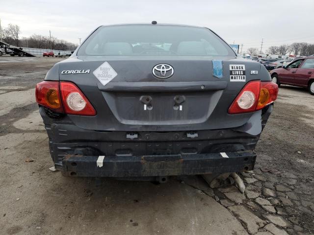 2T1BU4EE4AC322365 - 2010 TOYOTA COROLLA BASE GRAY photo 6