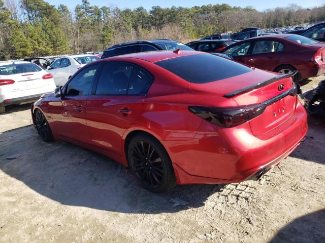 JN1FV7AP9JM460416 - 2018 INFINITI Q50 RED SPORT 400 RED photo 2