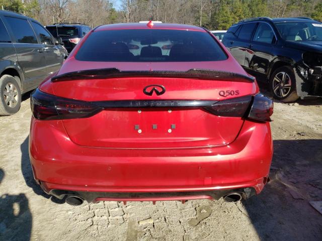 JN1FV7AP9JM460416 - 2018 INFINITI Q50 RED SPORT 400 RED photo 6