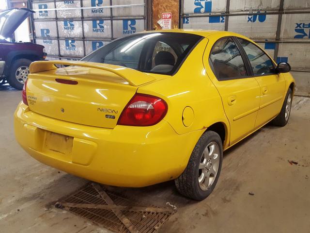 1B3ES56C83D145266 - 2003 DODGE NEON SXT  photo 4