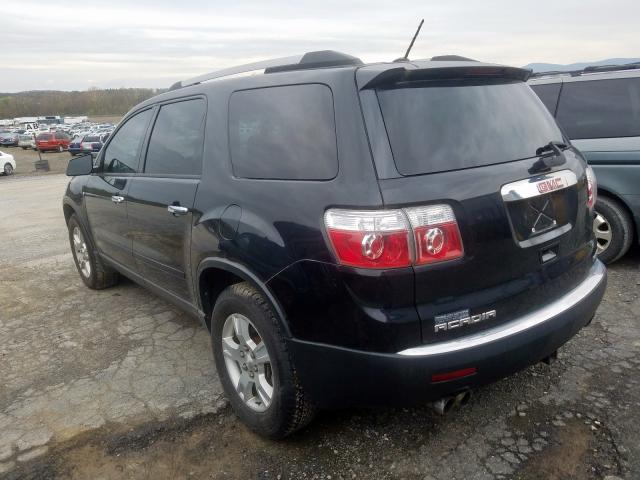 1GKLVKED6AJ174774 - 2010 GMC ACADIA SL  photo 3