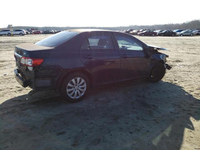 2T1BU4EE3CC884700 - 2012 TOYOTA COROLLA BASE BLUE photo 3