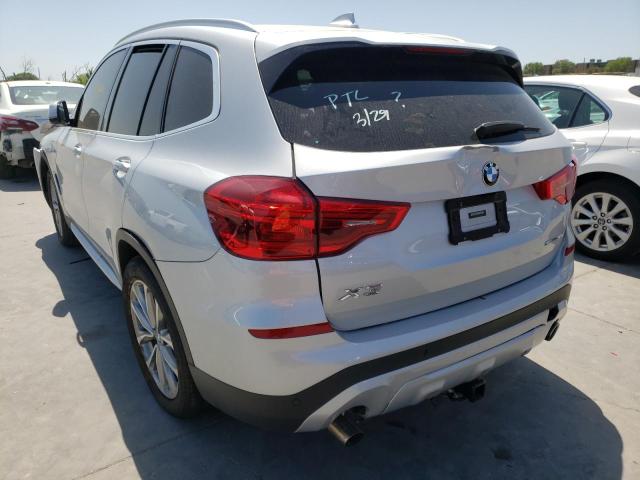 5UXTR7C55KLF28445 - 2019 BMW X3 SDRIVE30I Gümüş fotoğraf 3