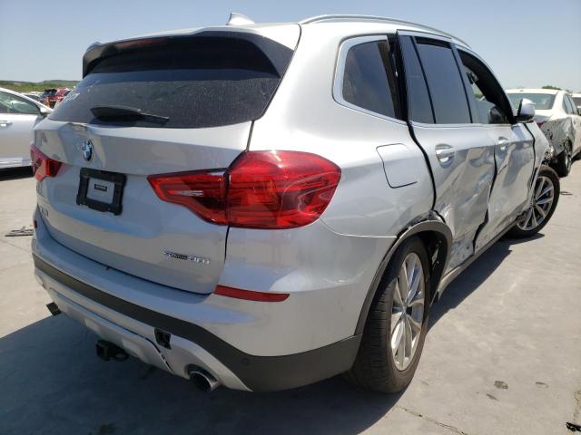 5UXTR7C55KLF28445 - 2019 BMW X3 SDRIVE30I SILVER photo 4