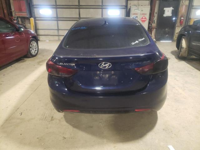 5NPDH4AE8DH455070 - 2013 HYUNDAI ELANTRA GLS BLUE photo 6