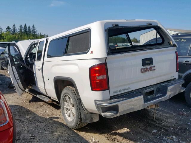 1GTV2UEC2EZ150799 - 2014 GMC SIERRA K1500 SLE WHITE photo 3