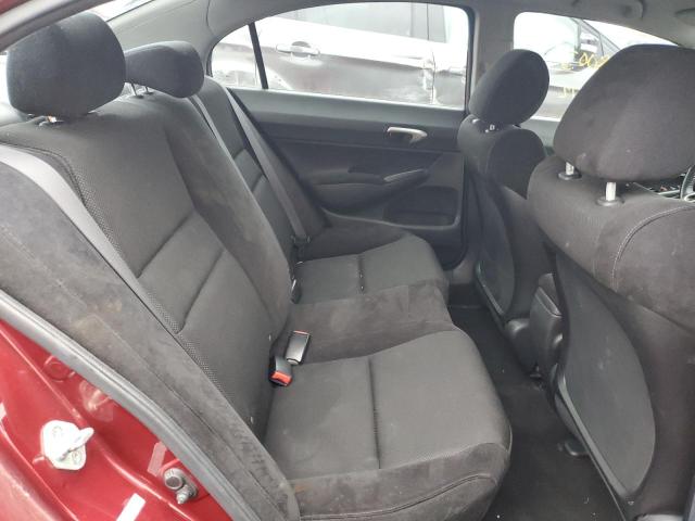 19XFA16669E046185 - 2009 HONDA CIVIC LX-S ბურგუნდია ფოტო 10