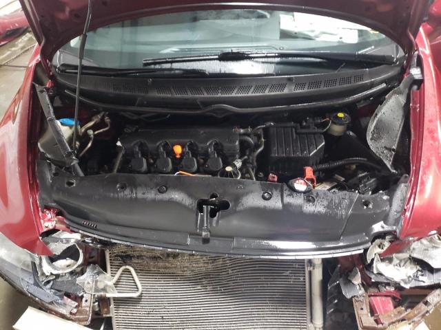 19XFA16669E046185 - 2009 HONDA CIVIC LX-S ბურგუნდია ფოტო 11