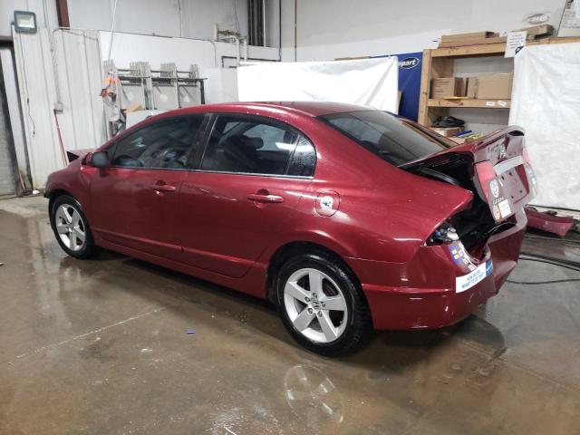 19XFA16669E046185 - 2009 HONDA CIVIC LX-S ბურგუნდია ფოტო 2