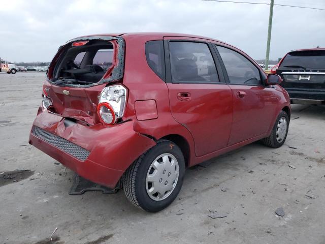 KL1TD6DE4BB213123 - 2011 CHEVROLET AVEO LS RED photo 3