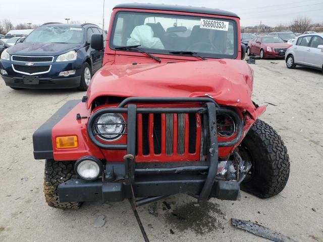 1J4FA49S64P776384 - 2004 JEEP WRANGLER / SPORT RED photo 5