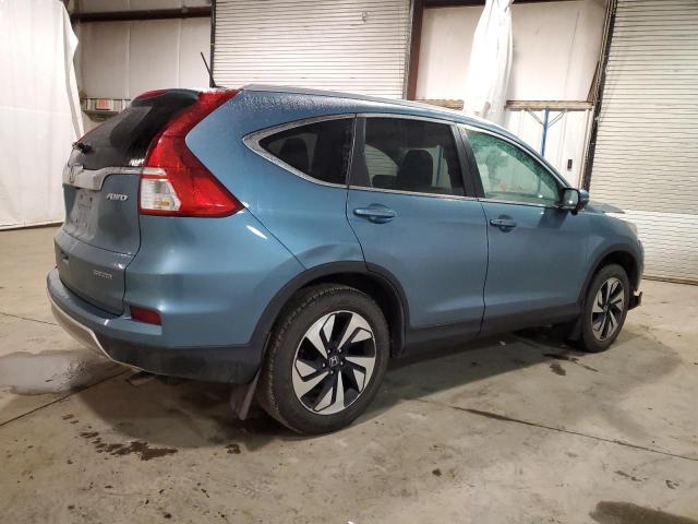 5J6RM4H97FL115413 - 2015 HONDA CR-V TOURING BLUE photo 3