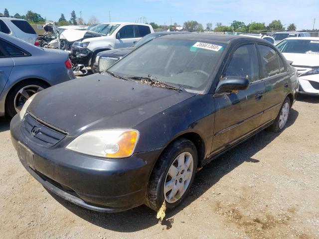 2HGES26782H558887 - 2002 HONDA CIVIC EX  photo 2