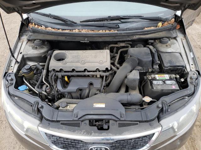 KNAFU4A27B5362612 - 2011 KIA FORTE EX GRAY photo 11