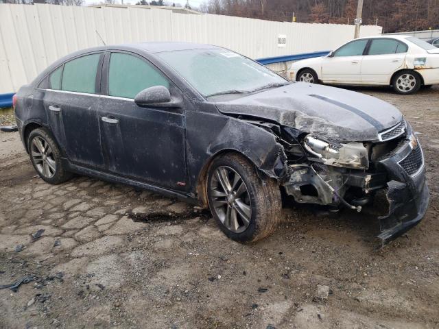 1G1PG5SB1D7149917 - 2013 CHEVROLET CRUZE LTZ BLACK photo 4