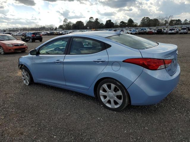 KMHDH4AEXCU360848 - 2012 HYUNDAI ELANTRA GLS BLUE photo 2