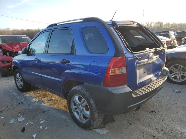 KNDJE723177329863 - 2007 KIA SPORTAGE EX BLUE photo 2