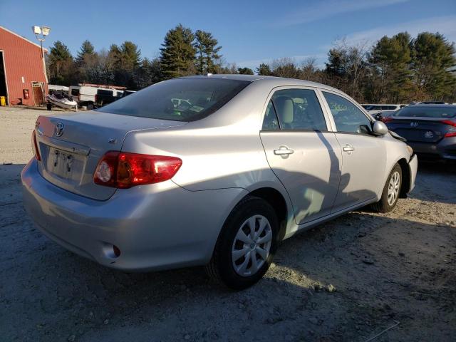 1NXBU4EE3AZ198118 - 2010 TOYOTA COROLLA BASE SILVER photo 3
