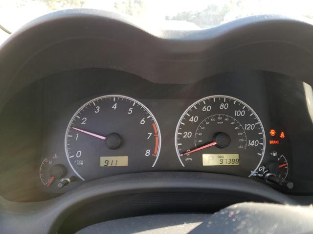 1NXBU4EE3AZ198118 - 2010 TOYOTA COROLLA BASE SILVER photo 9