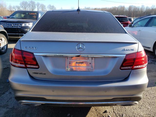 WDDHF9BB1EB056759 - 2014 MERCEDES-BENZ E 550 4MATIC SILVER photo 6