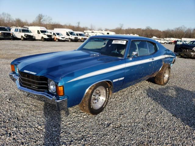 1D37F2B599750 - 1972 CHEVROLET CHEVELLE BLUE photo 1